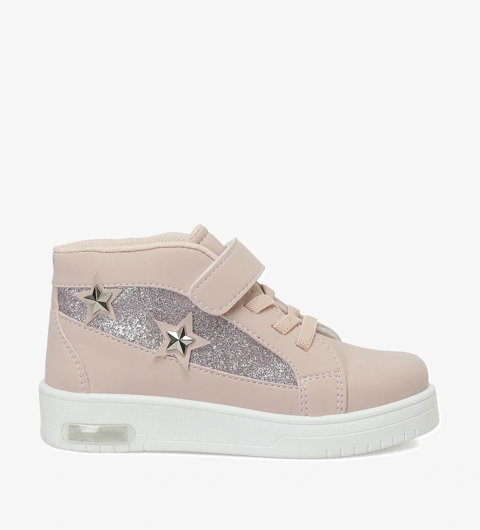 CALI P 5PR Pudra Kız Çocuk High Sneaker - Görsel 1