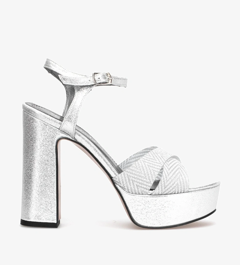 Elit PM08 K2057 Kadın Platform Ayakkabı Gümüş
