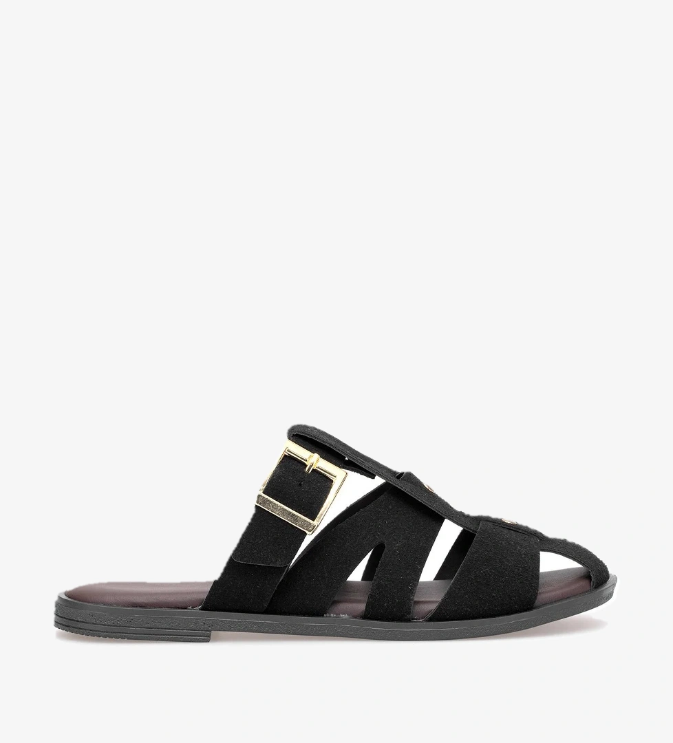 Elit BTSS03 Kadın Düz Terlik Siyah