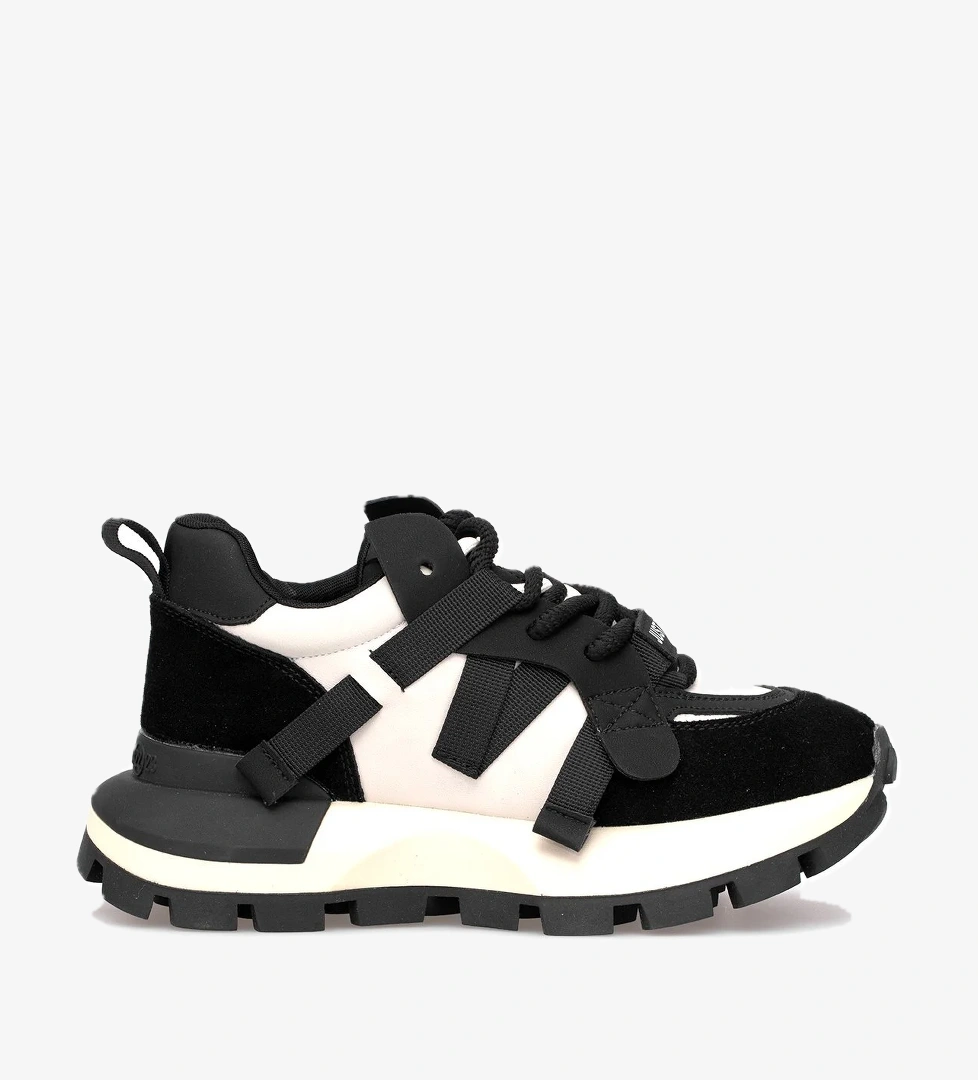 121230049 Yoko Kadın Hakiki Deri Klasik Sneaker Siyah