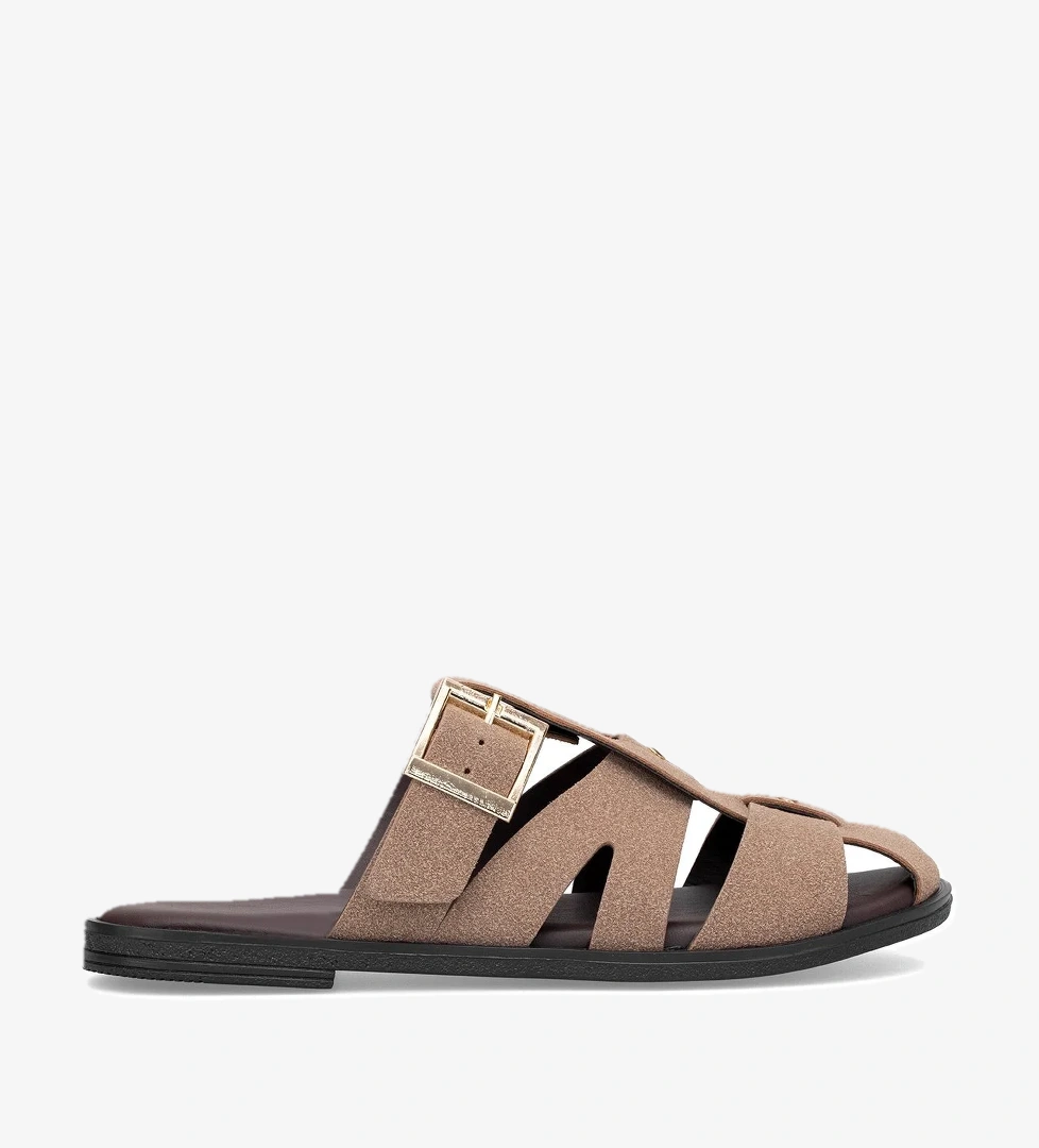 Elit BTSS03 Kadın Düz Terlik Vizon