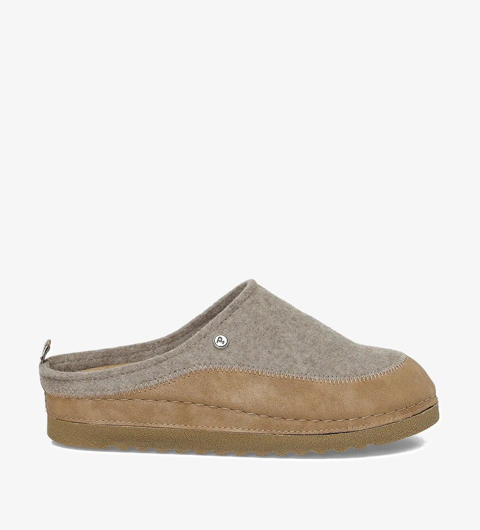 Polaris 609042.Z5PR Bej Kadın Sabo Terlik - Görsel 1