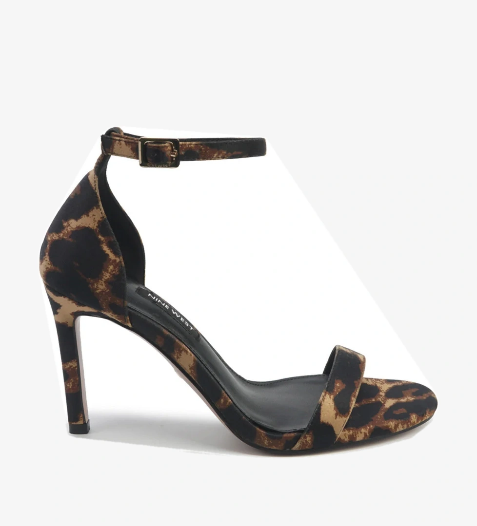 ISLA3 5PR Leopar Kadın Topuklu Sandalet - Görsel 1