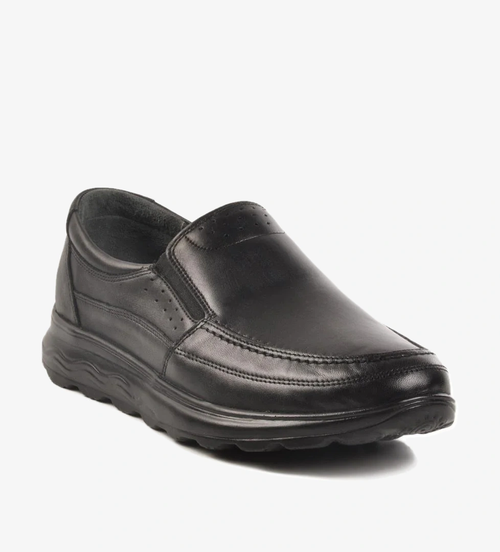 Ayakmod Siyah Hakiki Deri Erkek Günlük Ayakkabı A-261 M model görseli