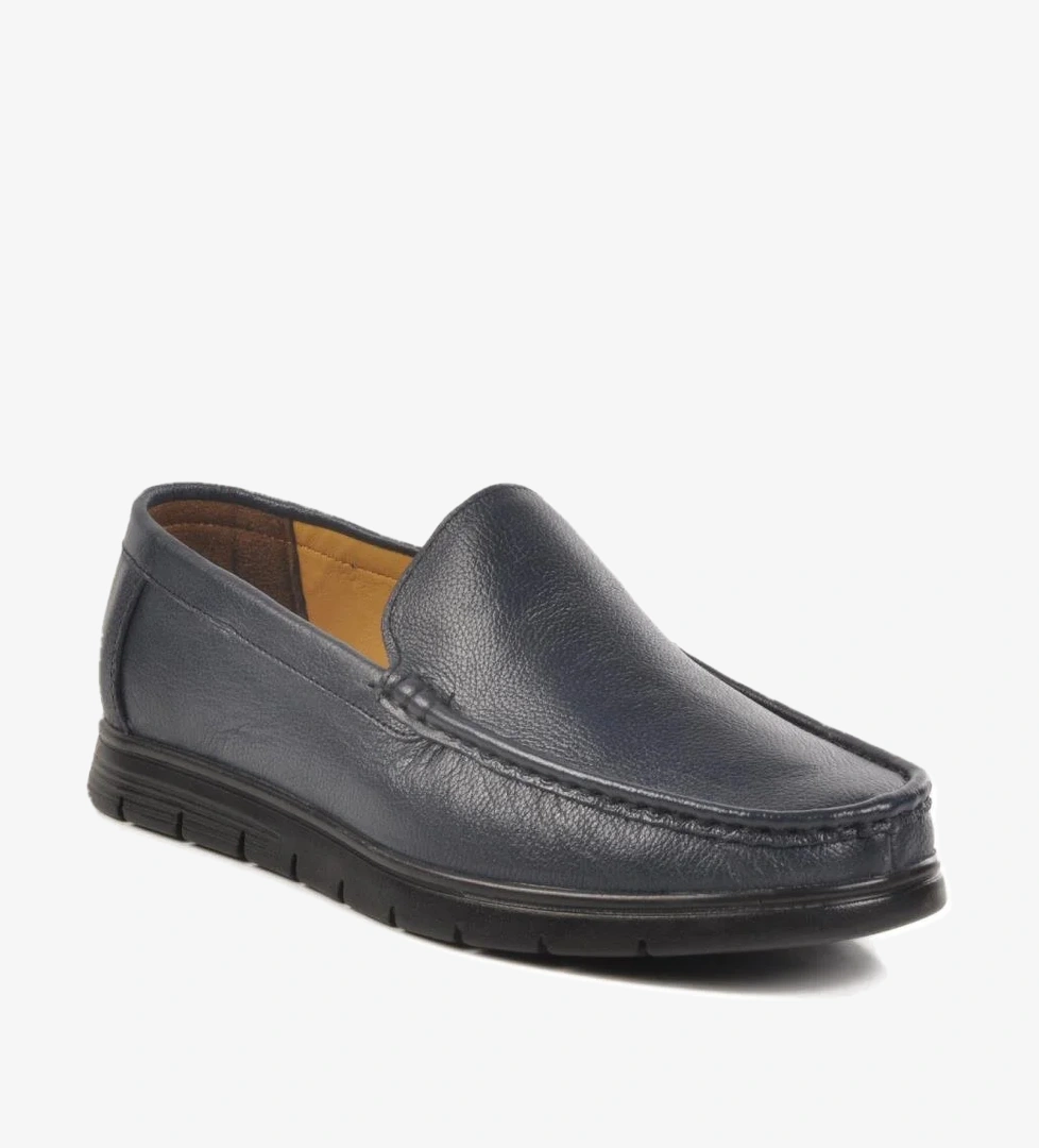 Walkway 024 Jel Taban Lacivert Hakiki Deri Erkek Günlük Ayakkabı model görseli