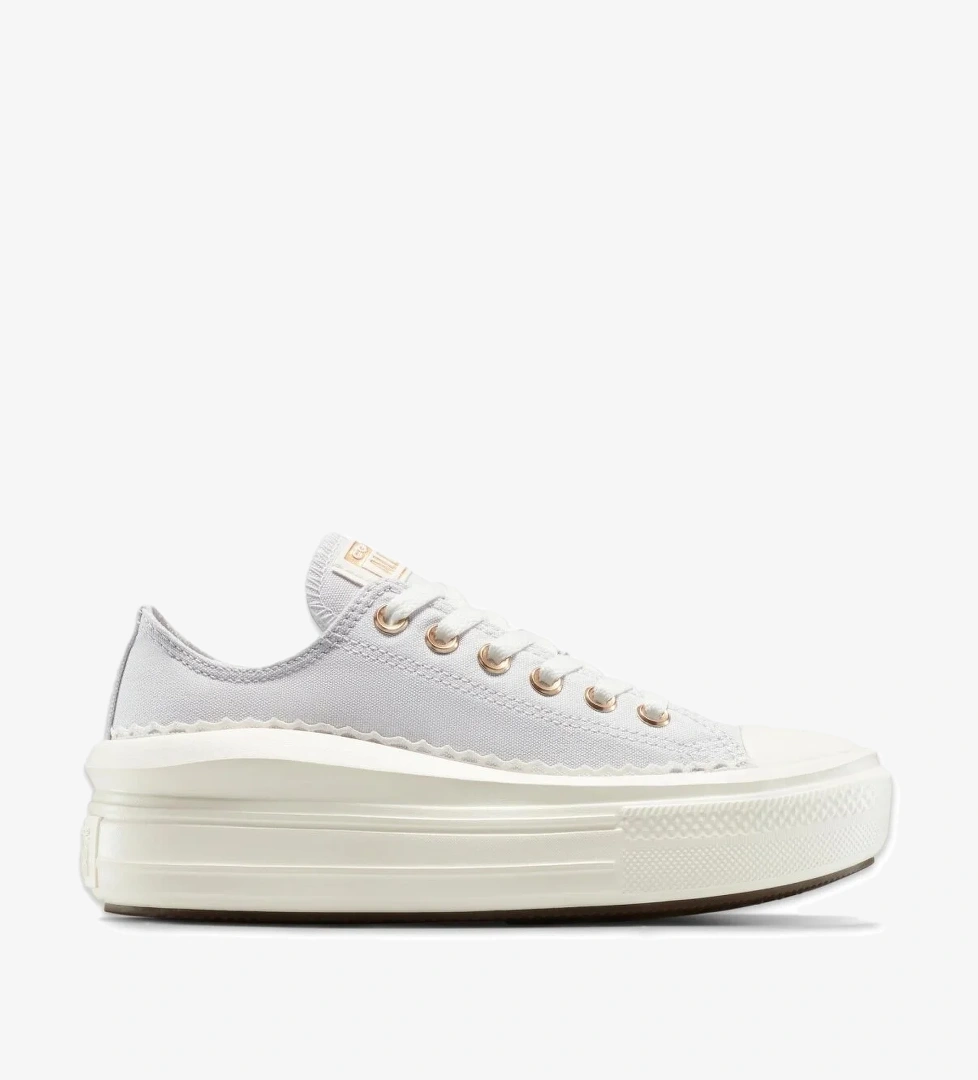 Converse A15494C Chuck Taylor All Star Move Platform Frills Sneakers Açık Gri Kadın Spor A model görseli