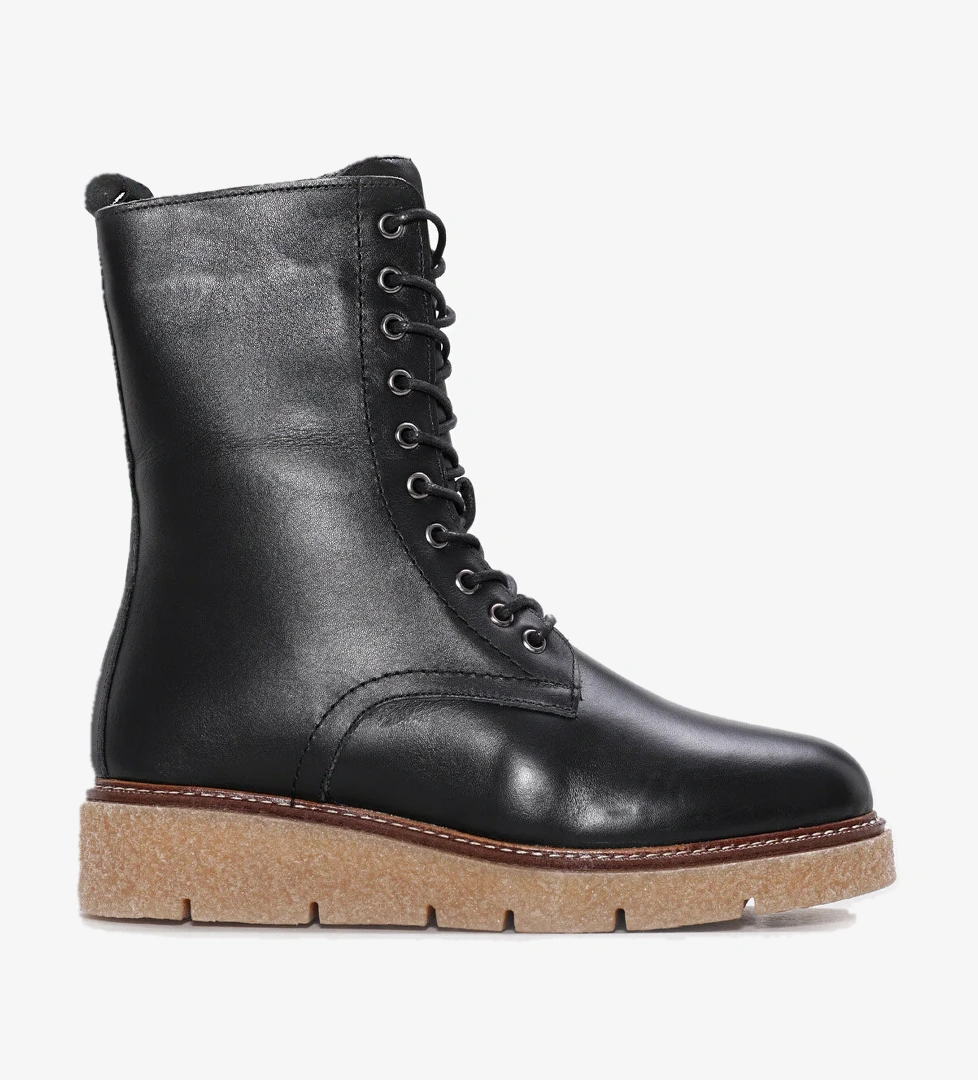 Hakiki Deri Kürklü Kadın Klasik Bot 657KZA2504