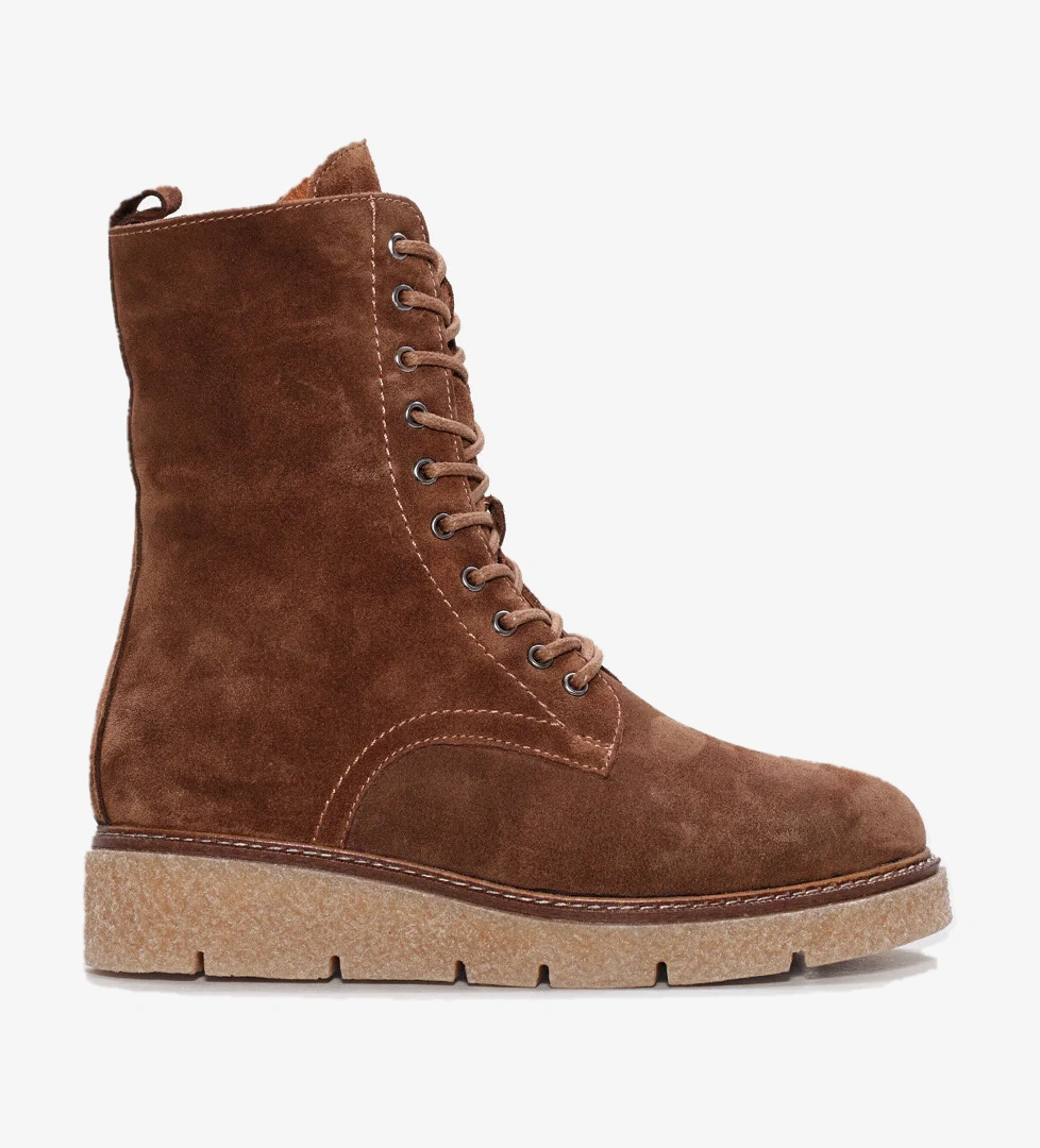 Hakiki Deri Kürklü Kadın Klasik Bot 657KZA2504 - Görsel 1