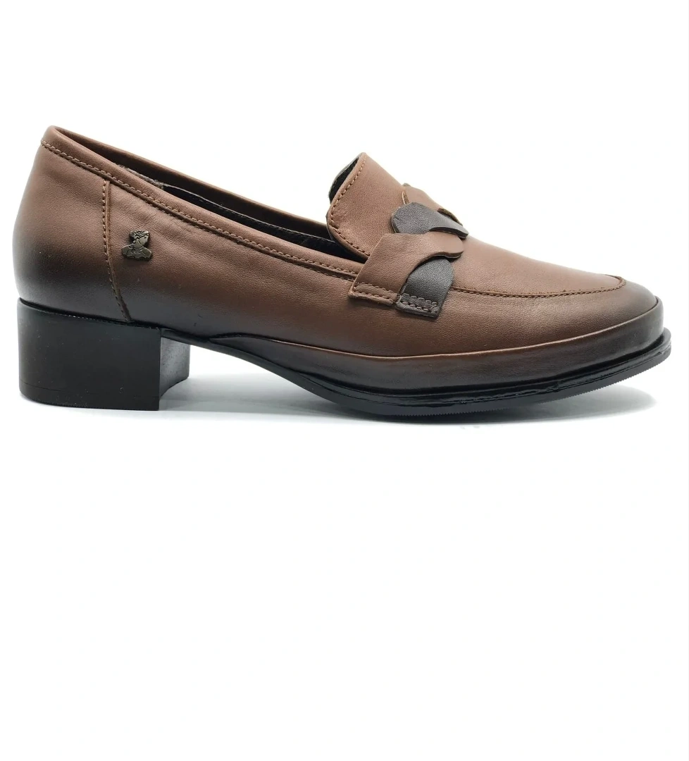 Cedrus Hakiki Deri Comfort Ortopedik Kadın Topuklu Ayakkabı