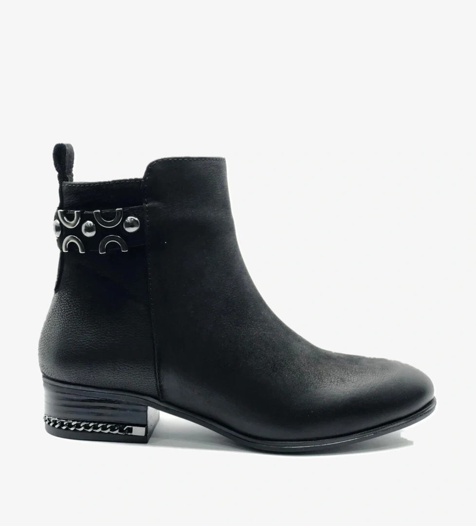 Adastra Hakiki Deri Düz Kaymaz Taban Ortopedik Kadın Bot - Görsel 1