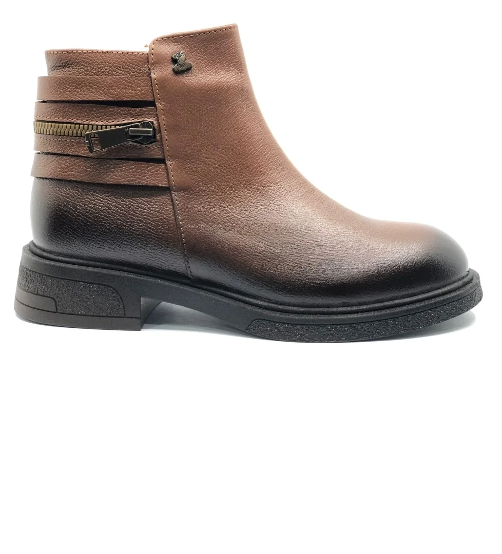 Venüs Umbra Hakiki Deri Kaymaz Taban Ortopedik Kadın Bot model görseli