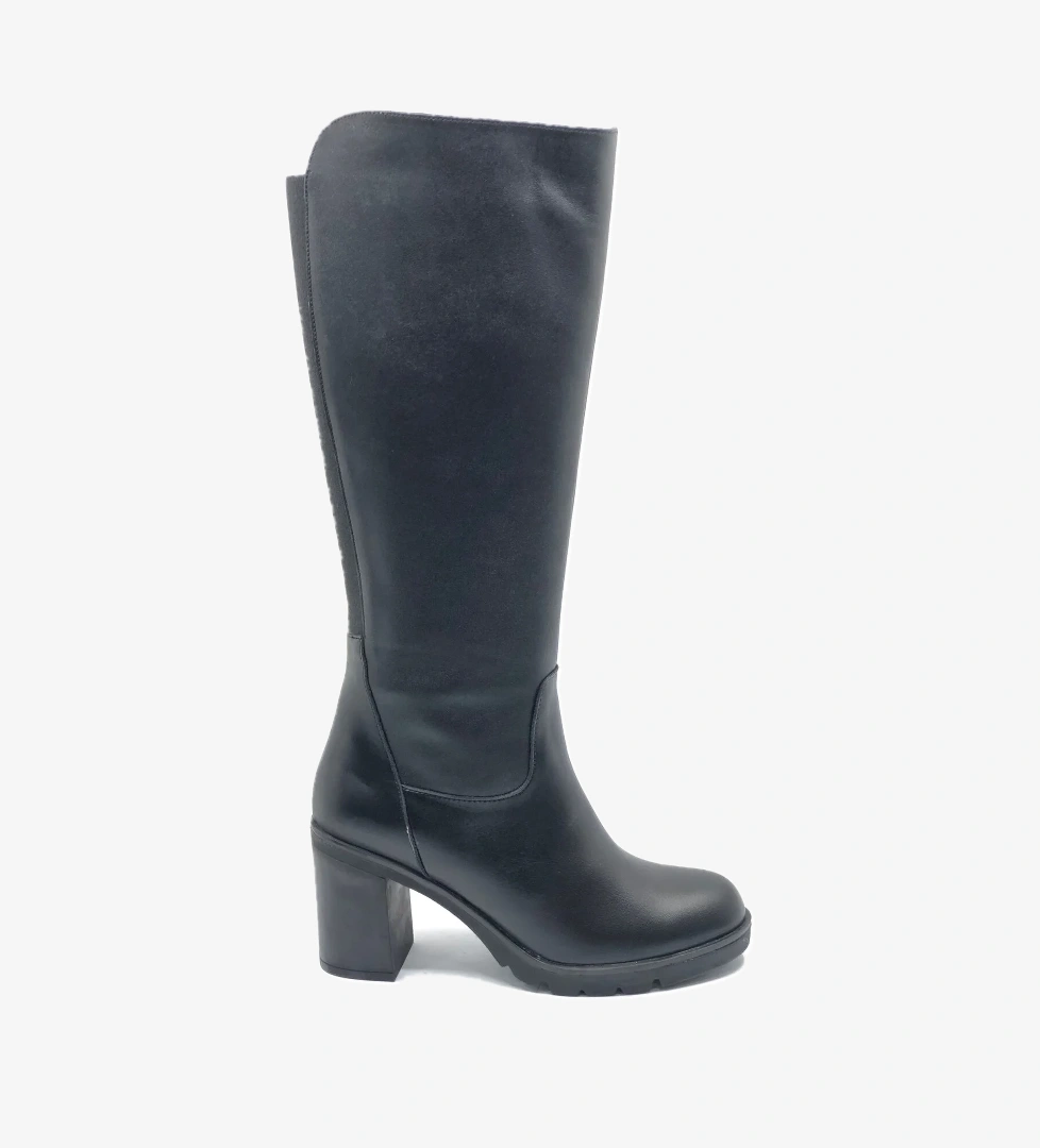 Venüs Jabuka Hakiki Deri Ortopedik Topuklu Kadın Çizme model görseli