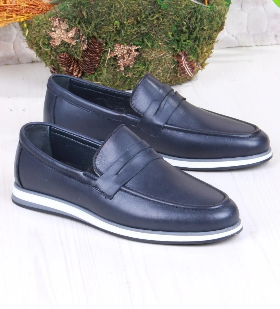 424677 Rahat İç Ve Dış Hakiki Deri Loafer Erkek Ayakkabı