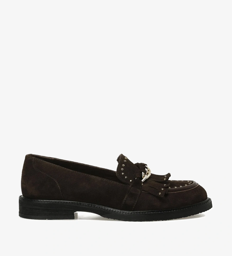 UMARRO 5PR Kahverengi Kadın Loafer - Görsel 1