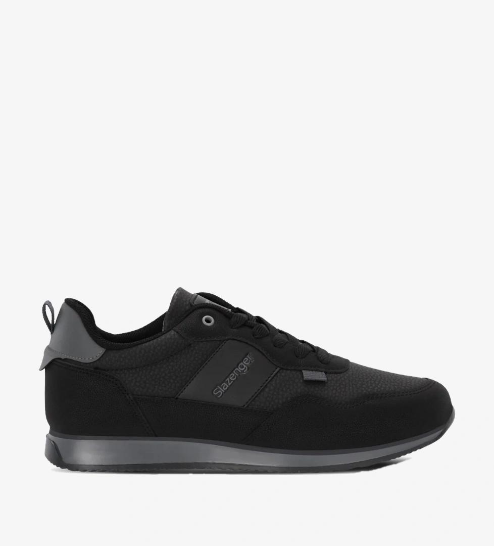 Slazenger OFFENSE Erkek Günlük Ayakkabı Siyah / Koyu Gri