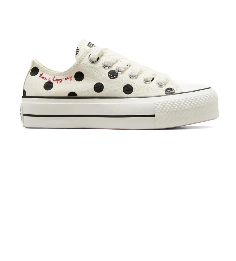 A10689C Chuck Taylor All Star Lift Ayakkabı Krem - Görsel 1