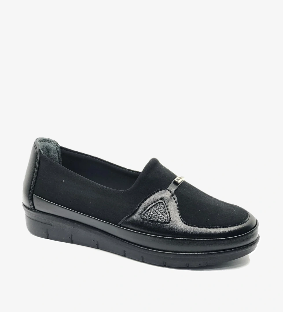 Berfilla Dr.Tavsiyeli İçi %100 Deri Anne Kadın Babet Ayakkabı - Görsel 1