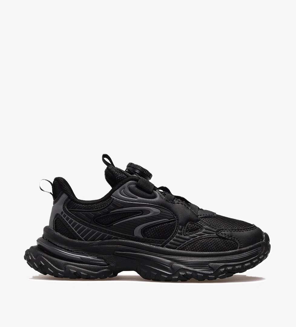 Buckhead Billy Erkek Çocuk Hafif Sneaker Spor Ayakkabı 25k Buck3053 Siyah Siyah/bej model görseli