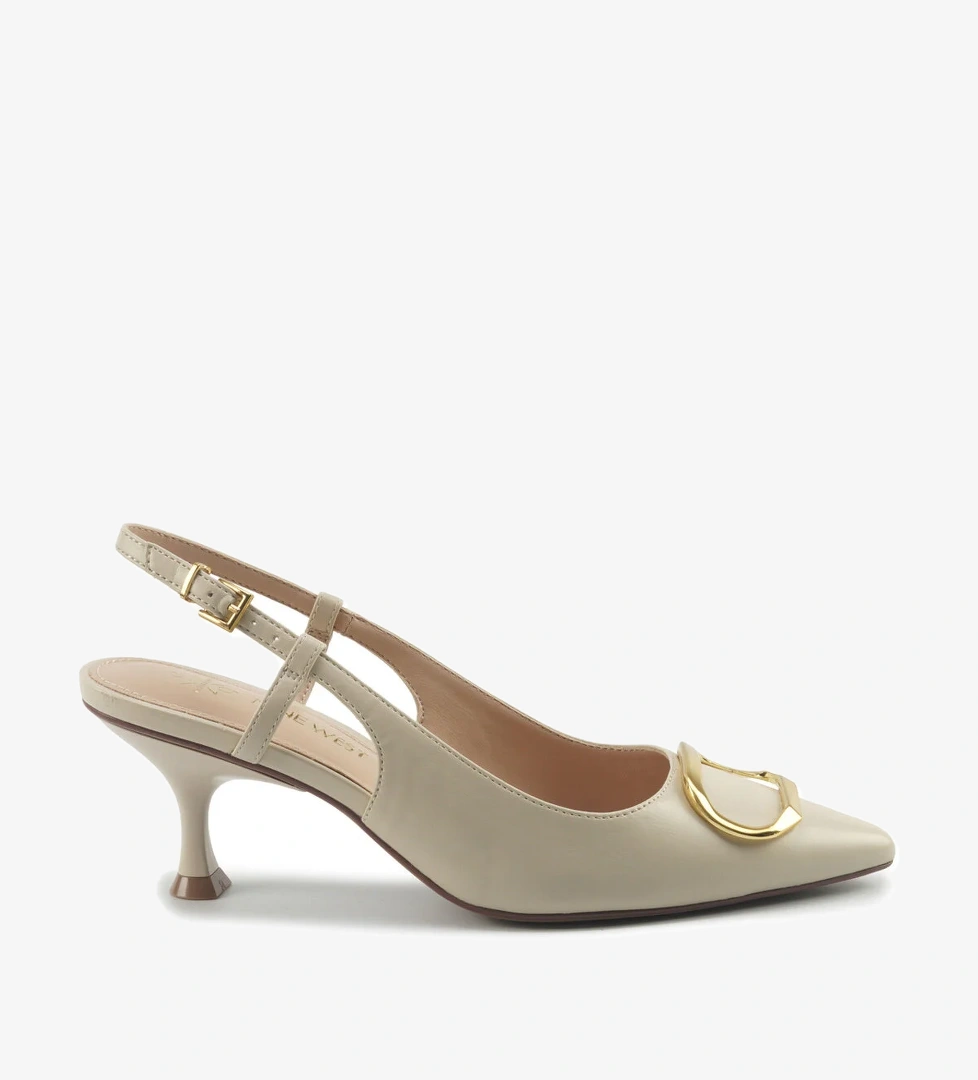 Nine West ALTASI 5PR KIRIK BEYAZ Kadın Topuklu Ayakkabı - Görsel 1