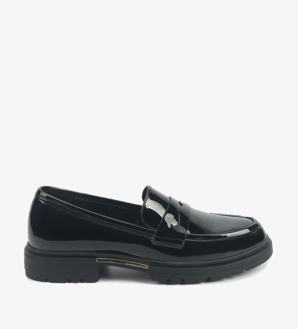 POPUP 5PR Siyah Kadın Loafer - Görsel 1