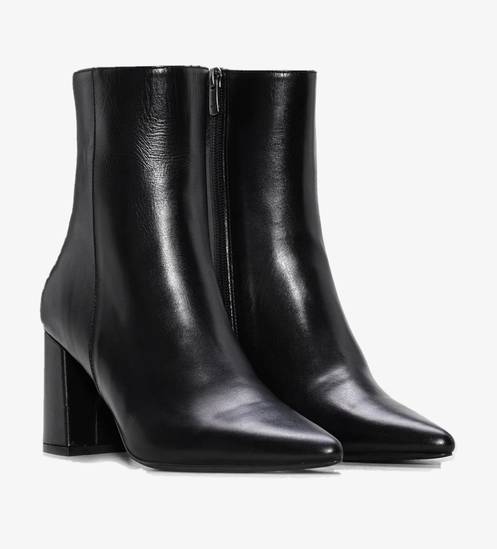 Fast Step Fast Step Siyah Hakiki Deri Kadın Kalın Topuklu Bot 215DZA3211 | Flo Siyah - 1. görsel
