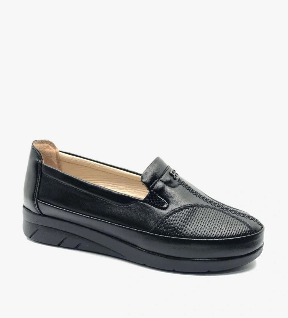 Berfilla Dr.Tavsiyeli İçi %100 Deri Anne Kadın Babet Ayakkabı