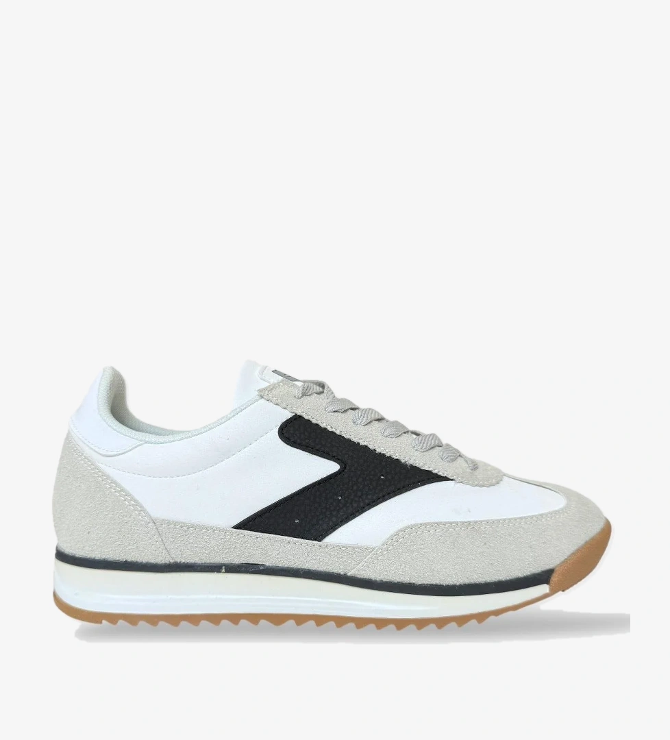 Erkek Günlük Hafif Rahat Taban Sneaker Ayakkabı GRİ - SİYAH - Görsel 1