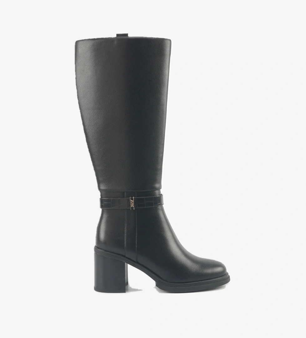 NATHIE 5PR Siyah Kadın Topuklu Çizme - Görsel 1
