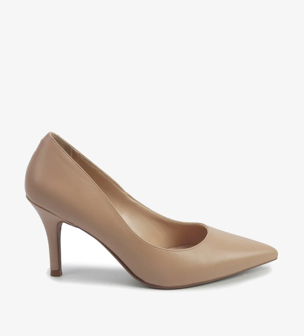 RIAH 5PR Bej Kadın Topuklu Ayakkabı - Görsel 1