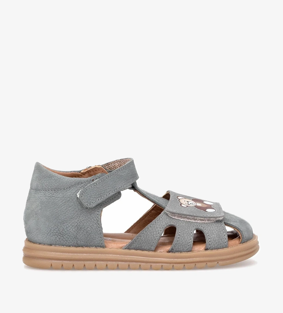 Ayakkabı Fuarı Elit AİK-1928 Patik Erkek Çocuk Düz Sandalet Gri model görseli