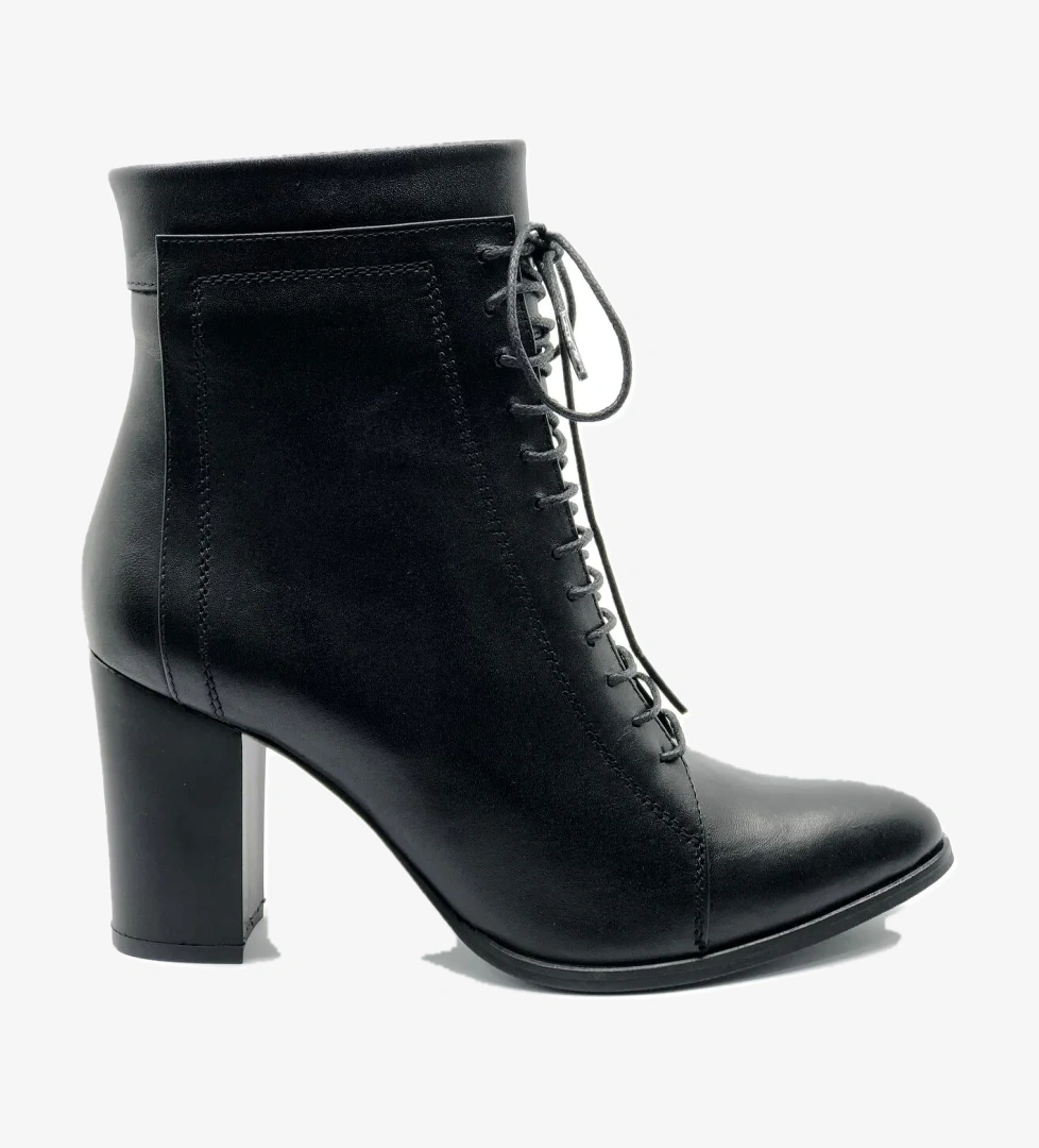 Fiore Hakiki Deri Ortopedik Topuklu Kadın Bot - Görsel 1