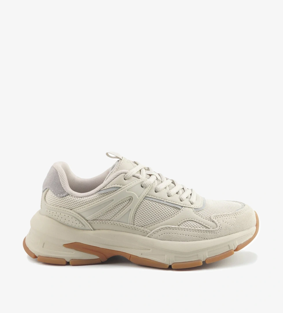 SALERNO W 5PR Krem Kadın Spor Ayakkabı - Görsel 1