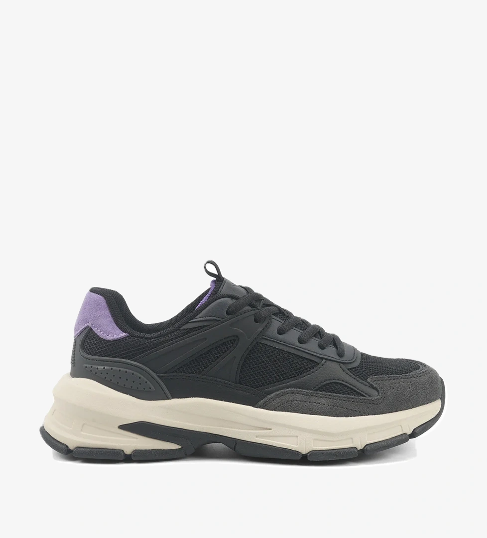 SALERNO W 5PR Siyah Kadın Spor Ayakkabı - Görsel 1