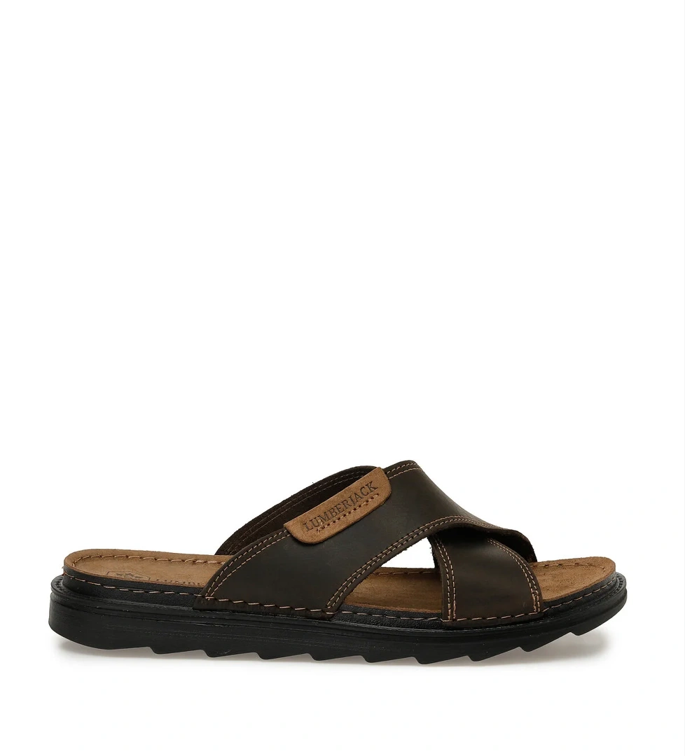 TRUCK 5FX Kahverengi Erkek Terlik - Görsel 1