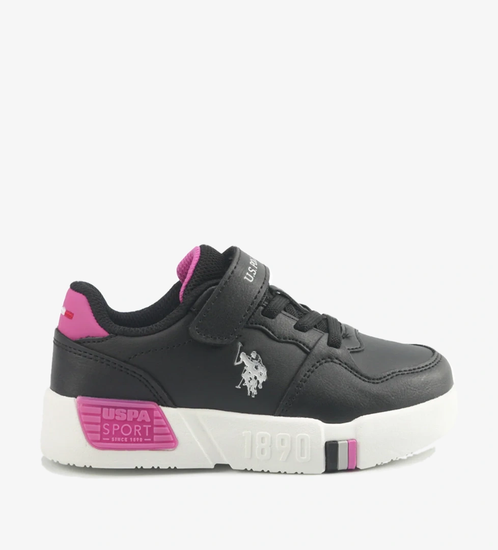 U.S. Polo Assn. UTTES JR 5PR Siyah Kız Çocuk Sneaker - Görsel 1