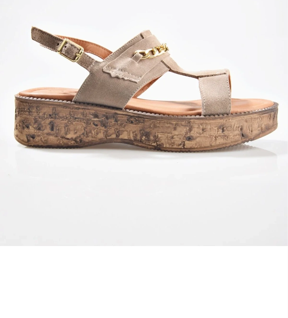 8125 Kadın Hakiki Deri Sandalet