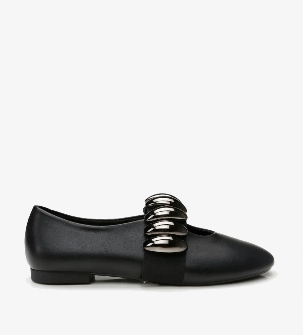 Mary Jane Siyah Kadın Babet