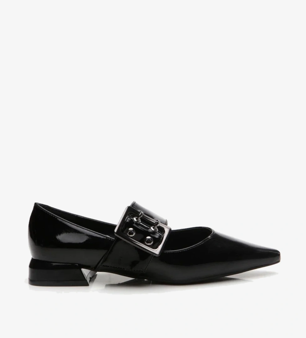 Mary Jane Siyah Kadın Babet - Görsel 1