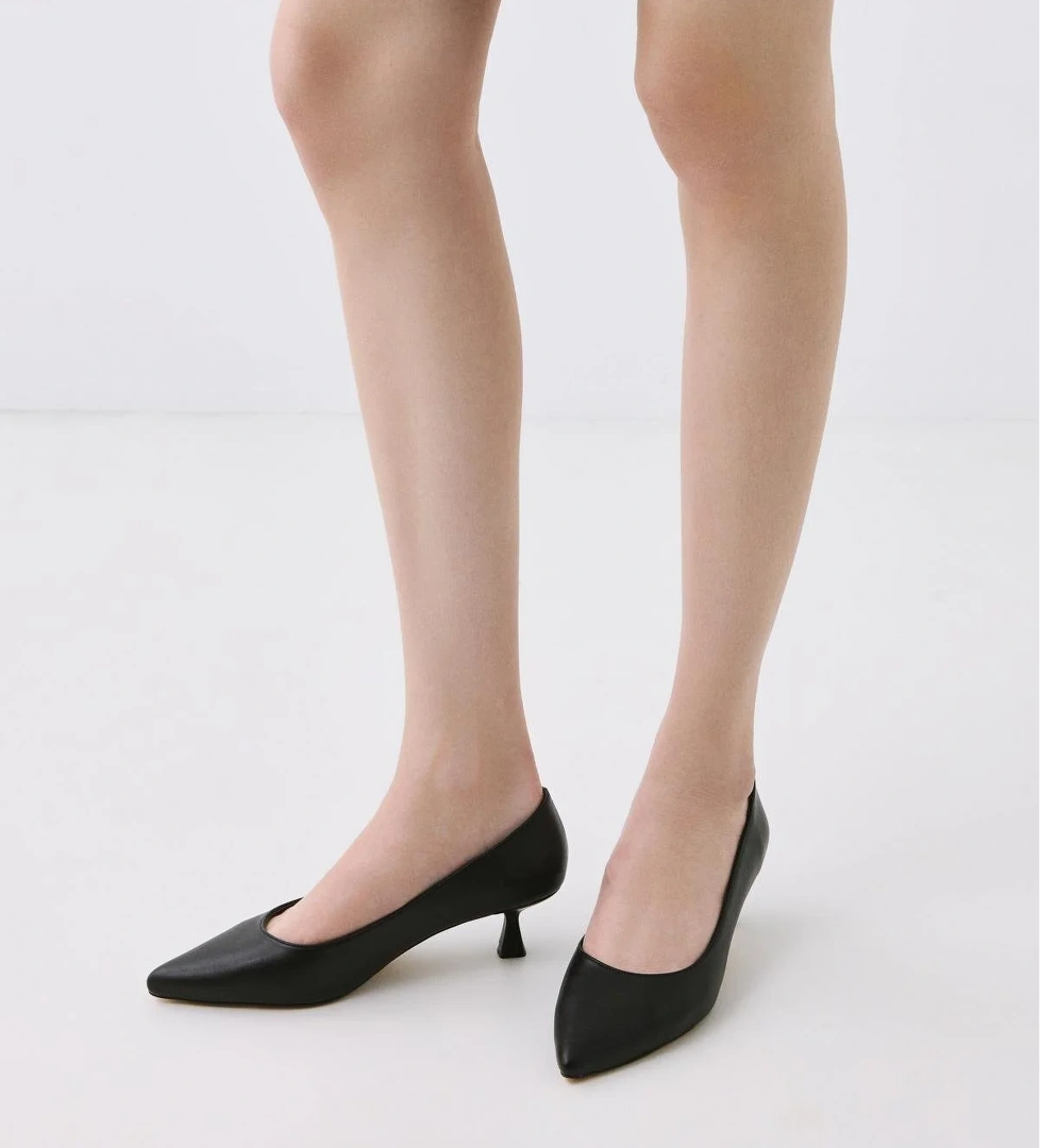 Yaya By Hotiç Kadın Siyah Kısa Topuklu Stiletto model görseli