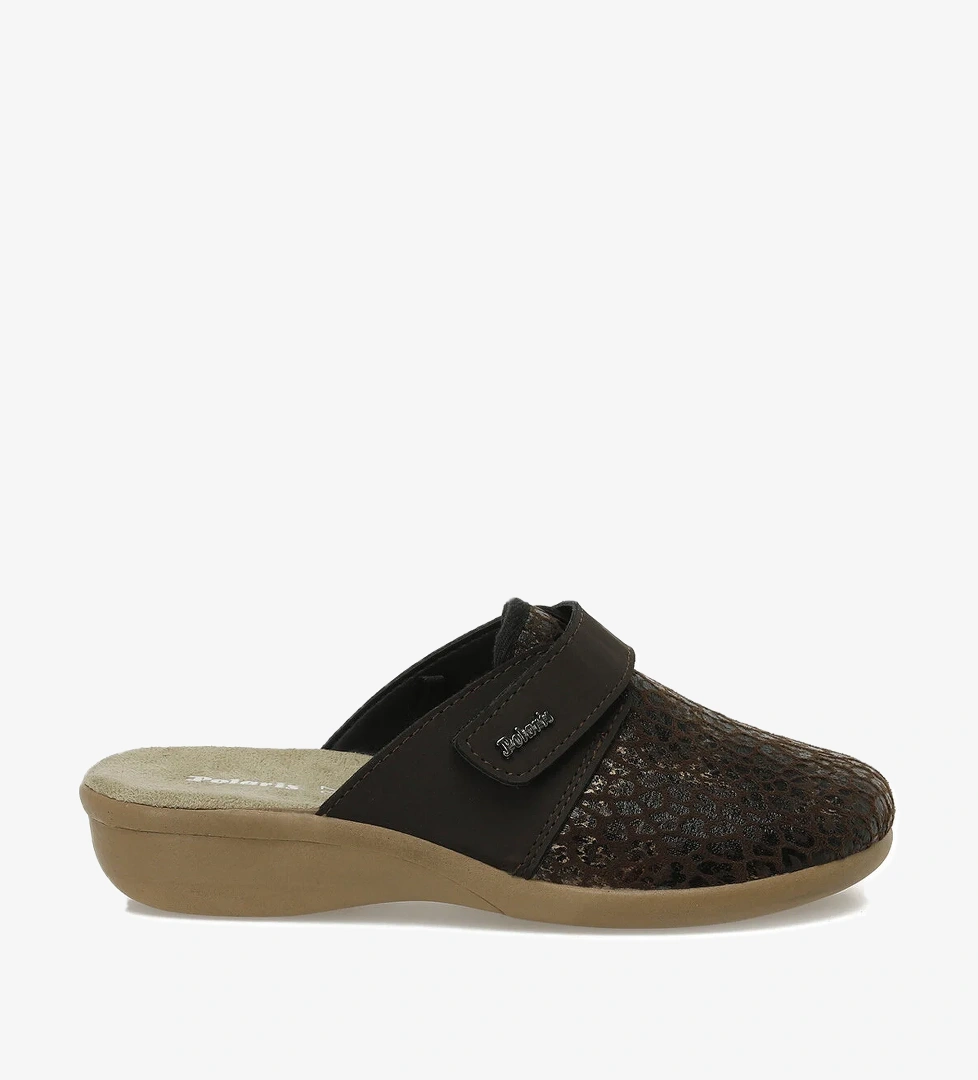 609016.Z5PR Kahverengi Kadın Ev Terliği - Görsel 1