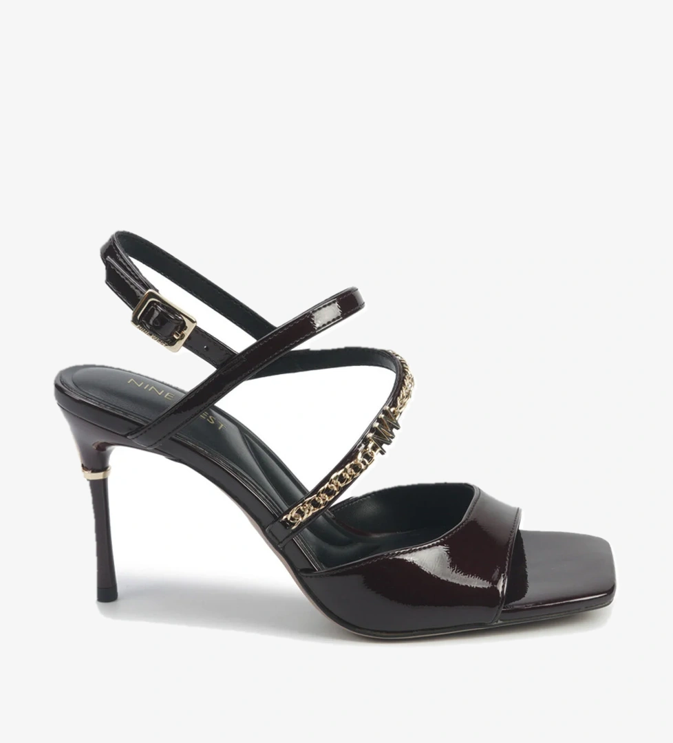 IRENA 5PR Bordo Kadın Topuklu Sandalet - Görsel 1