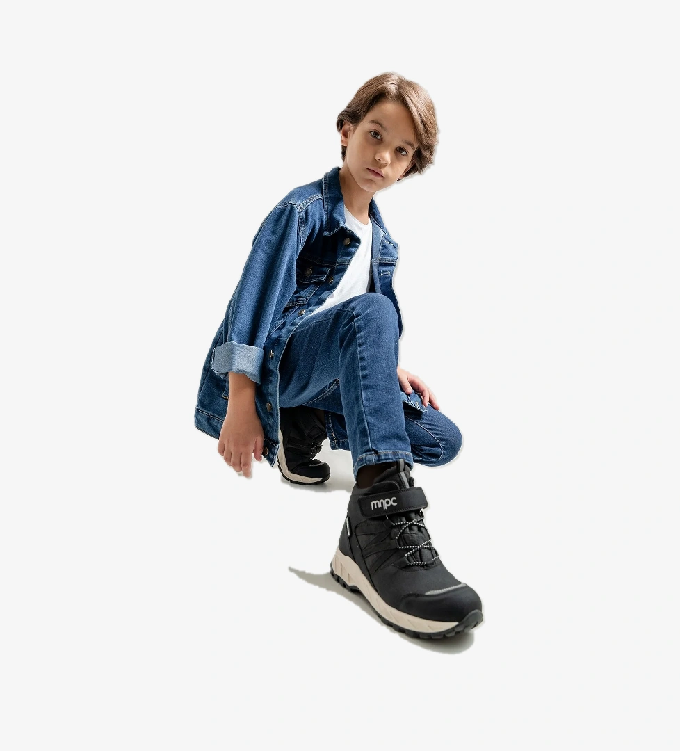 Mnpc Siyah Mnpc Su Geçirmez Erkek Çocuk Anatomik Günlük Bot