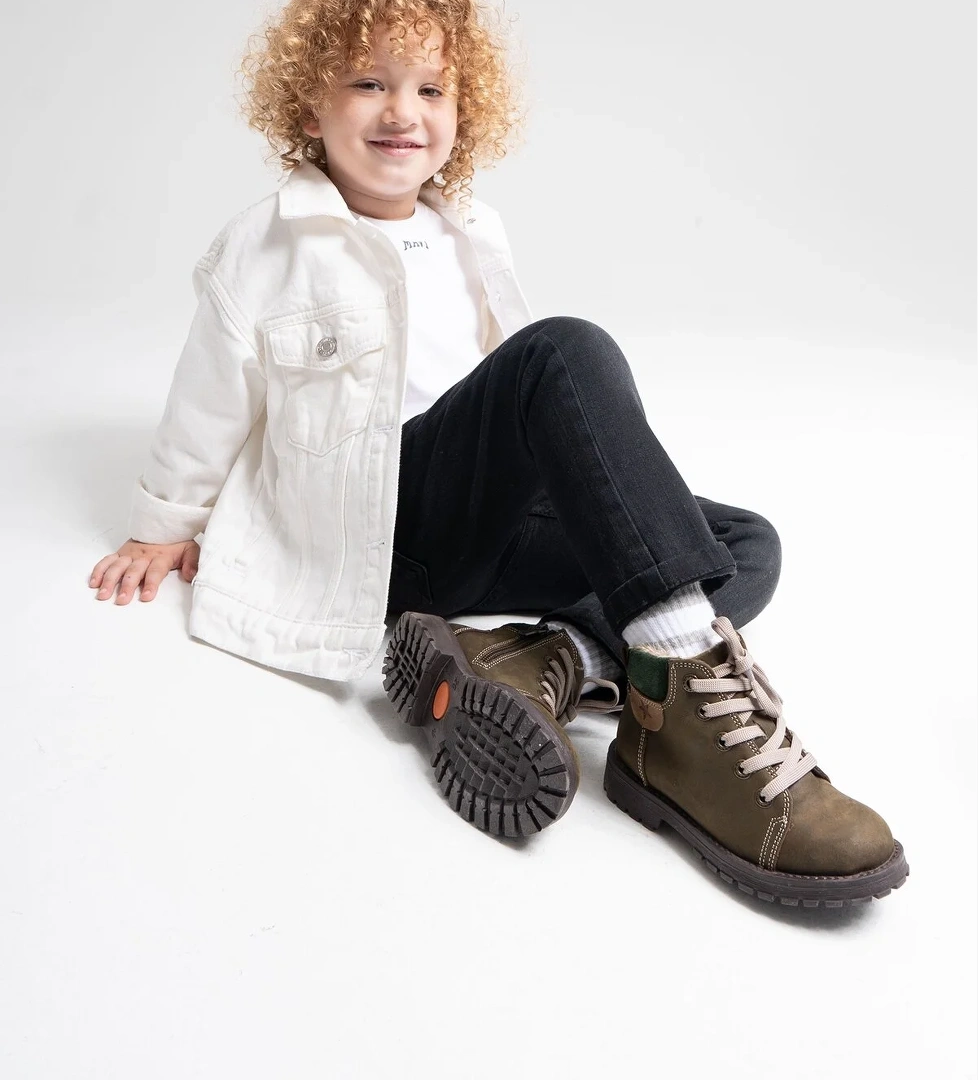 Erkek Çocuk Kum Hakiki Deri Suya Dayanıklı Anatomik Günlük Bot - Görsel 1