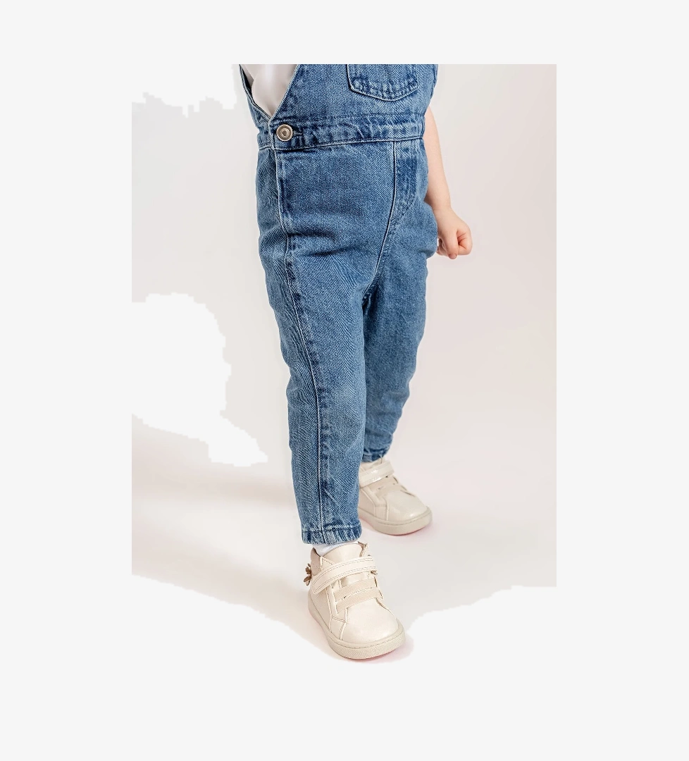 Kız Çocuk Bej Hakiki Deri Suya Dayanıklı Anatomik Günlük Bot