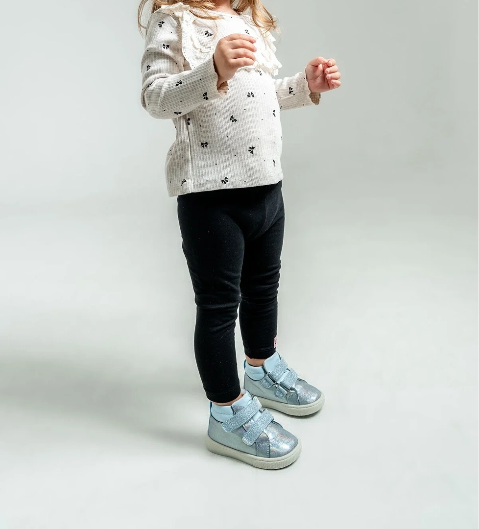 Kız Çocuk Mavi Hakiki Deri Suya Dayanıklı Anatomik Günlük Bot