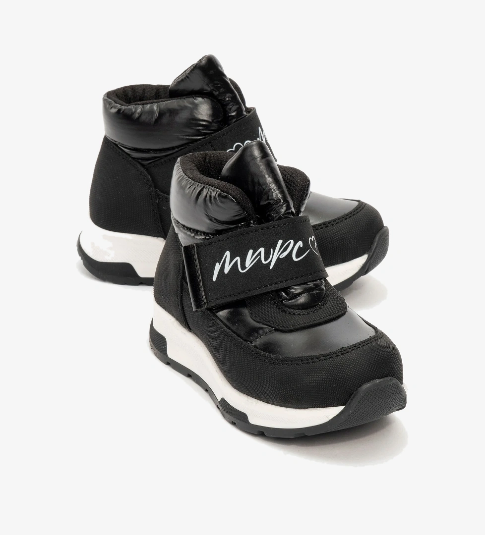 Kız Çocuk Siyah Suni Deri Suya Dayanıklı Anatomik Günlük Bot - Görsel 1