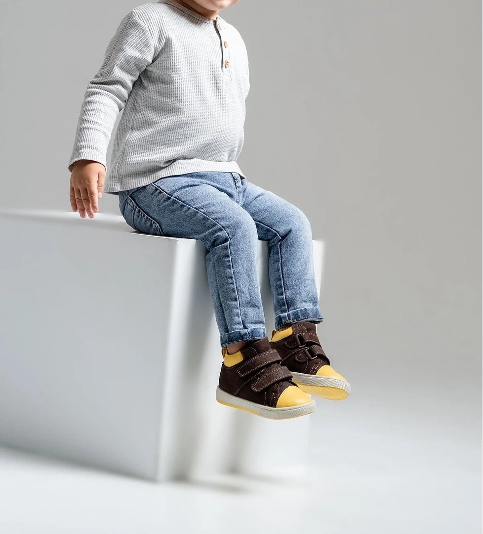 Mnpc Erkek Çocuk Lacivert Kahve Hakiki Deri Suya Dayanıklı Anatomik İlk Adım Bot model görseli