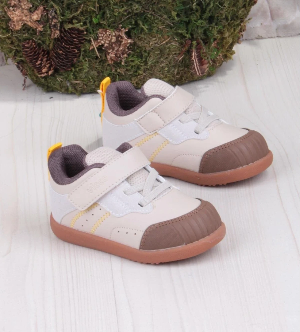 946.E25K.215 Ayden Bebe Bej Hafif Rahat Erkek Çocuk Bot - Görsel 1