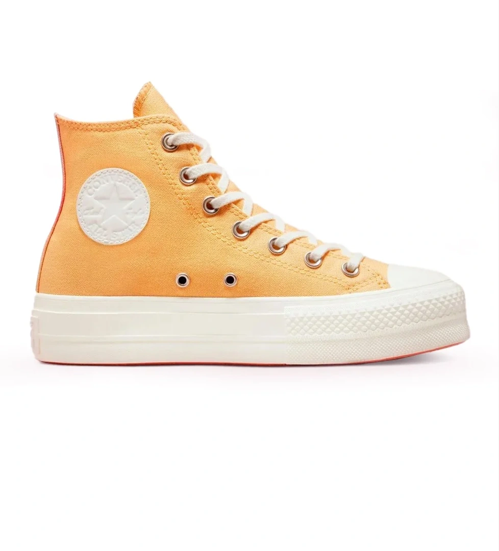 Converse CTAS LIFT Unisex Sneaker Ayakkabı Turuncu / Bej model görseli