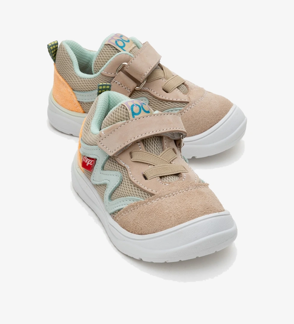 Unisex Çocuk Bej Günlük Spor Ayakkabı